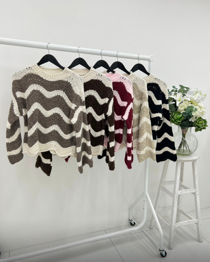 Veronica Wave Jumper - More Colours Available