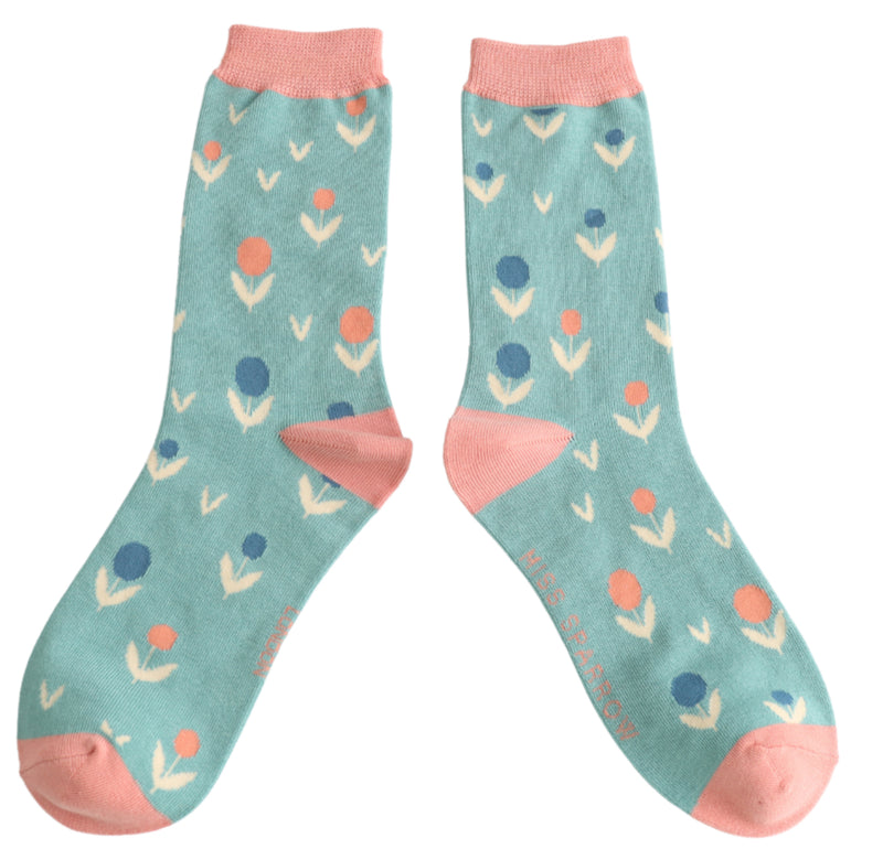 Little Buds Duck Egg Bamboo Socks