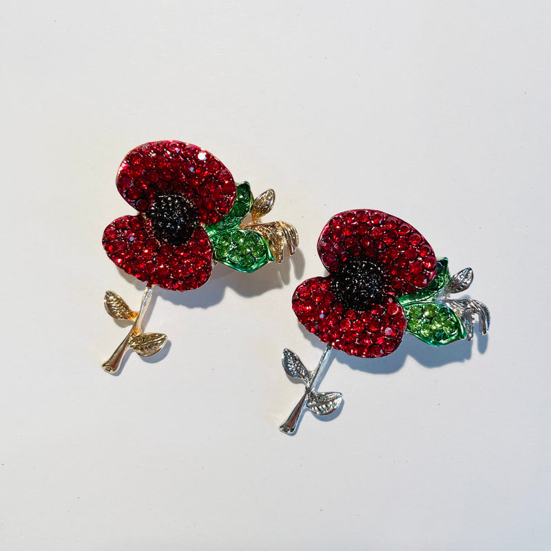 Poppy Brooches