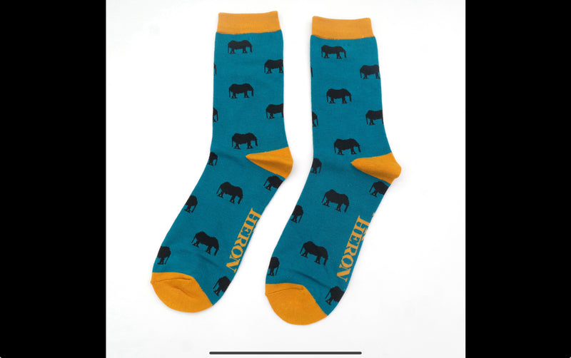 Elephants Bamboo Socks