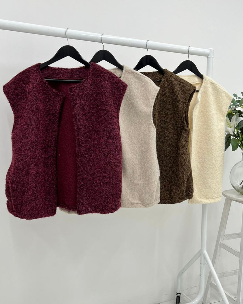 Monica Cosy Waistcoat - More Colours Available