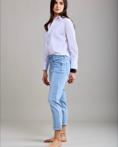 Brilliant Boyfriend Jeans Light Denim