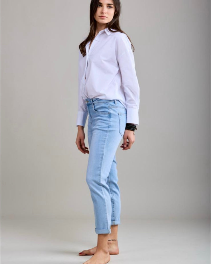 Brilliant Boyfriend Jeans Light Denim
