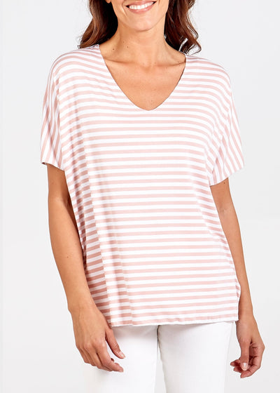 Claire Stripe T Shirt - More Colours Available
