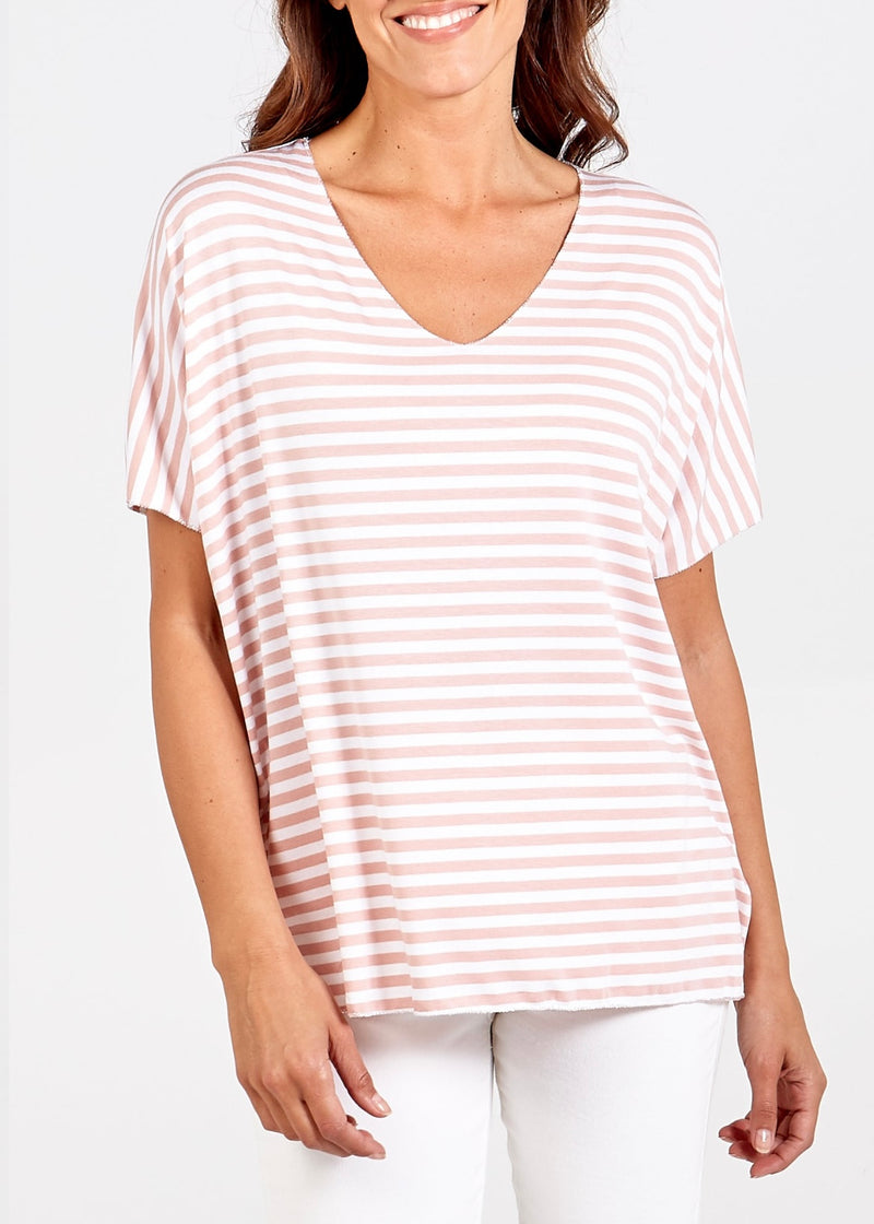 Claire Stripe T Shirt - More Colours Available