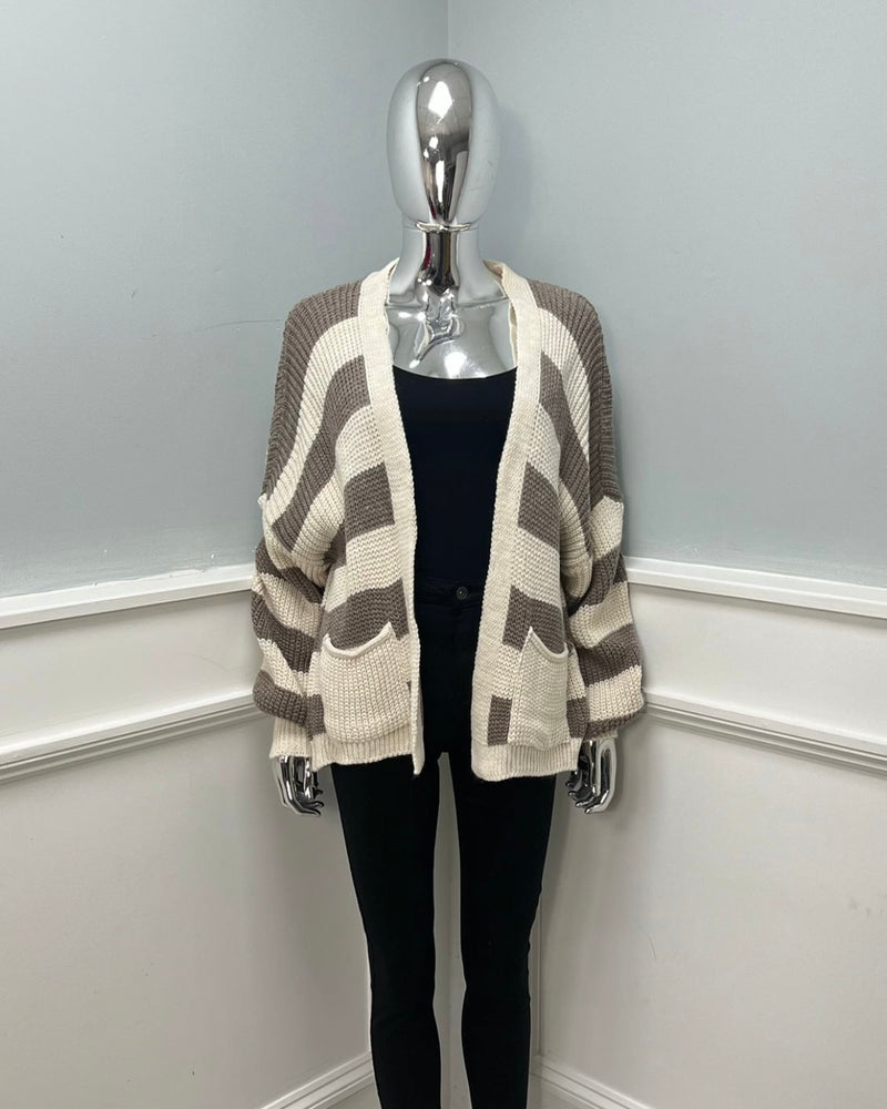 Sienna Striped Cardigan - More Colours Available