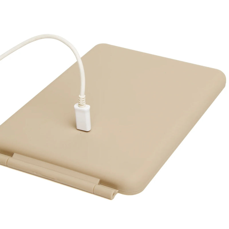 Alice Wheeler LED Portable Travel Mirror In Stone