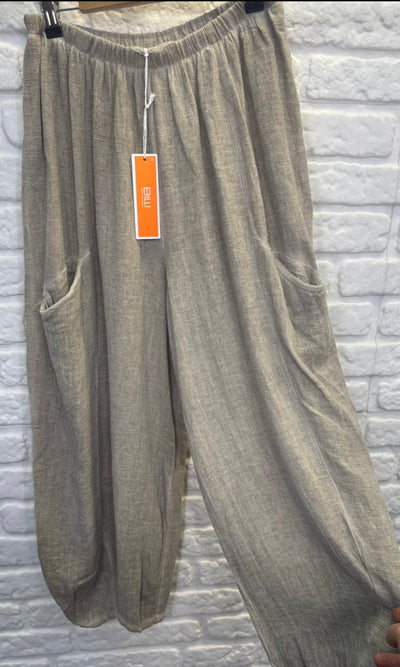 Carole Linen Trouser - More Colours Available