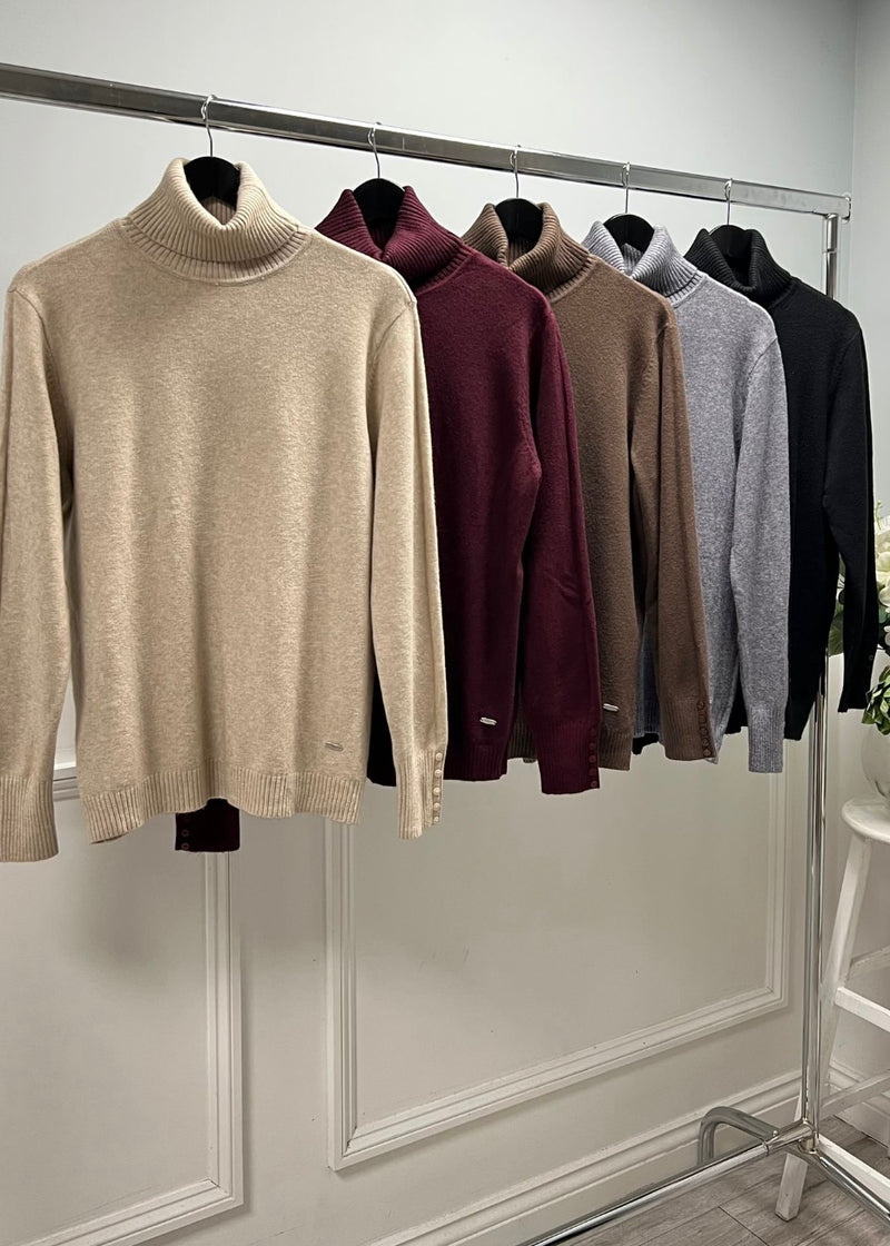Gill Roll Neck Jumper - More Colours Available