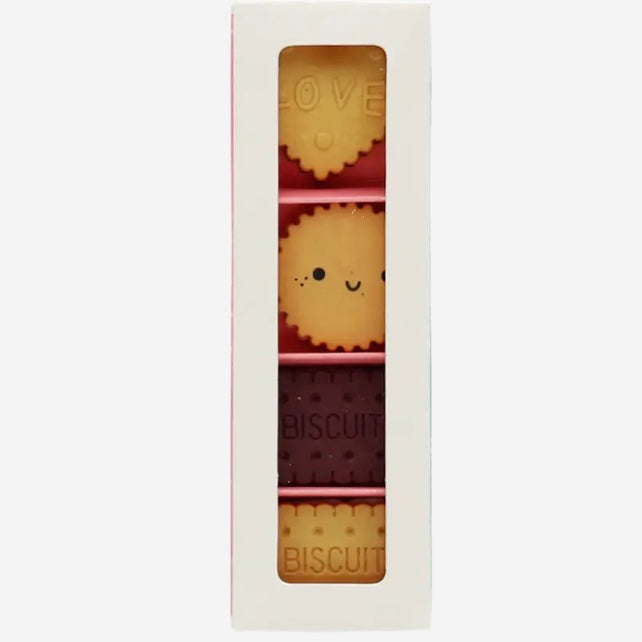 Biscuit Erasers (set of four)