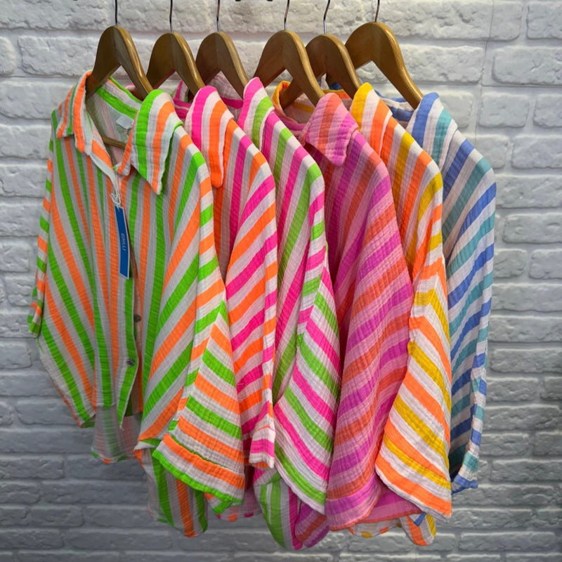 Clarissa Stripe Shirt - More Colours Available