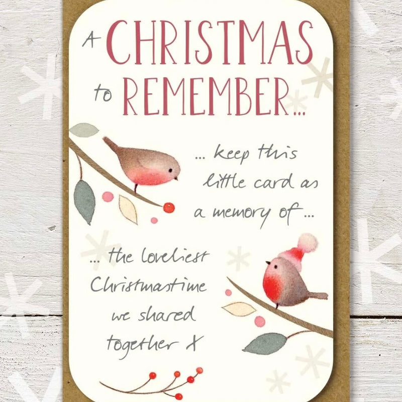A Christmas To Remember Keepsake Card