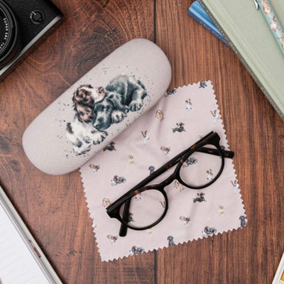 ‘Growing Old Together’ Spaniel & Labrador Glasses Case.