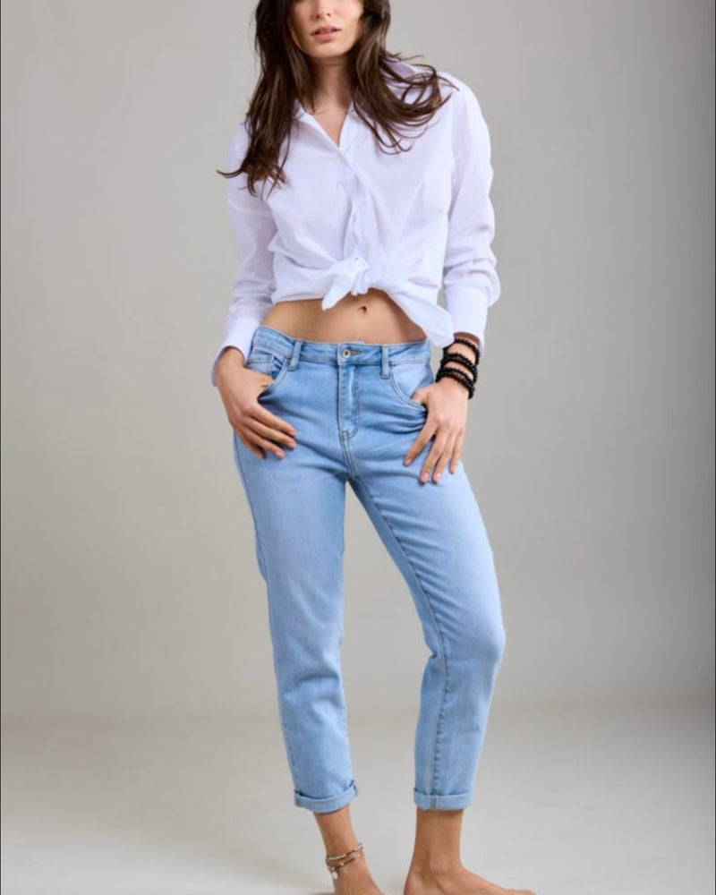 Brilliant Boyfriend Jeans Light Denim