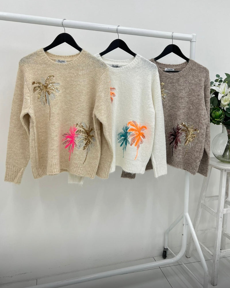 Palm Tree Jumper - More Colours Available