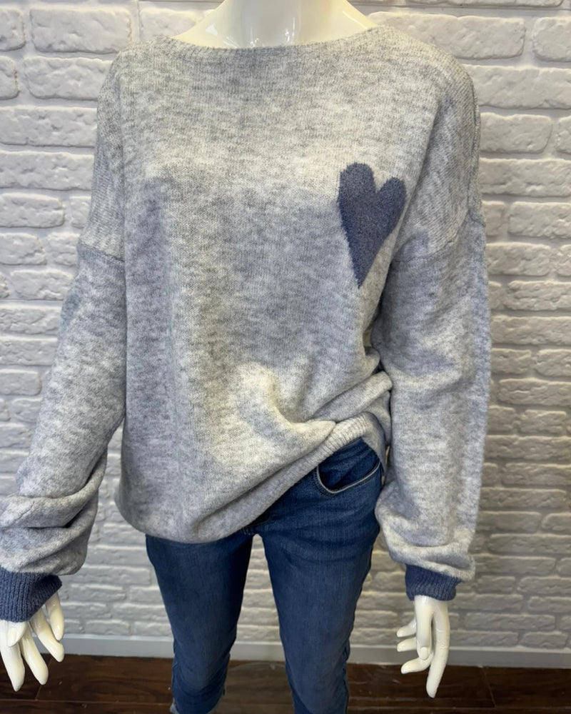 Hayley Heart Jumper - More Colours Available
