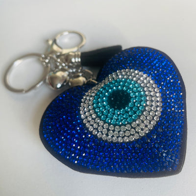 Turkish Eye Heart Keyring