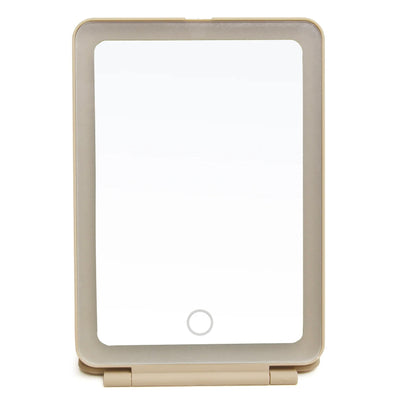 Alice Wheeler LED Portable Travel Mirror In Stone