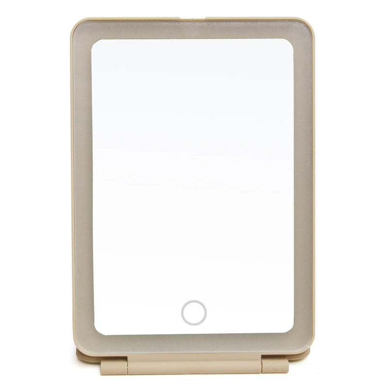 Alice Wheeler LED Portable Travel Mirror In Stone