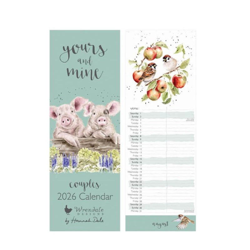 ‘Yours & Mine’ Couples Slim 2026 Calendar