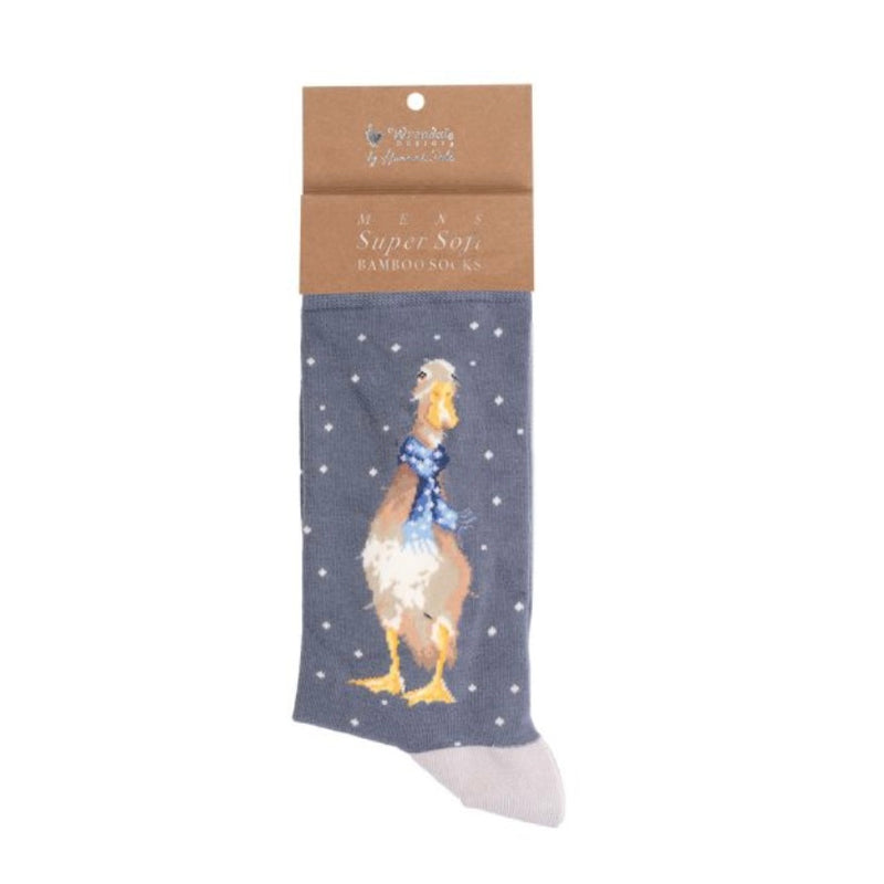 ‘Christmas Scarves’ Men’s Duck Bamboo Socks