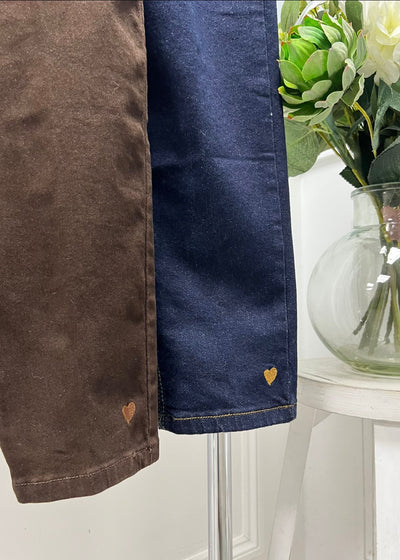 Kate Denim Heart Embroidered Jeans