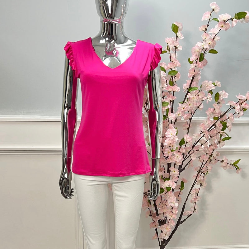 Amanda V Neck Top - More Colours Available