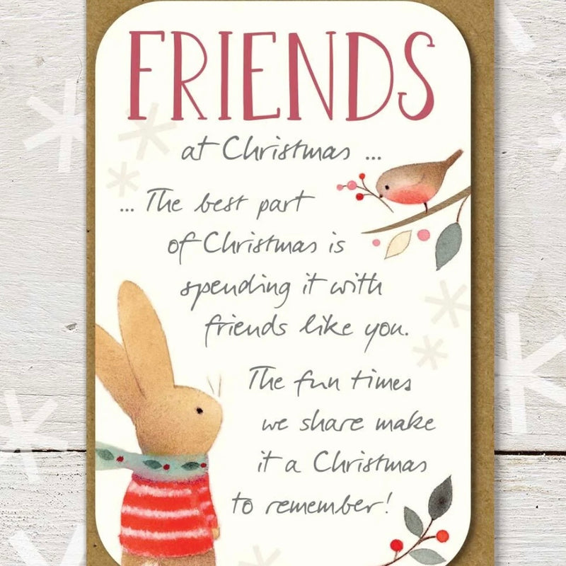 Friends At Christmas Keepsake Card