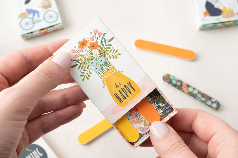 Flower Matchbox Nail Files