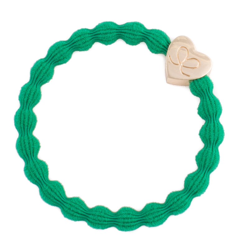 Emerald Green Gold Heart Hairband