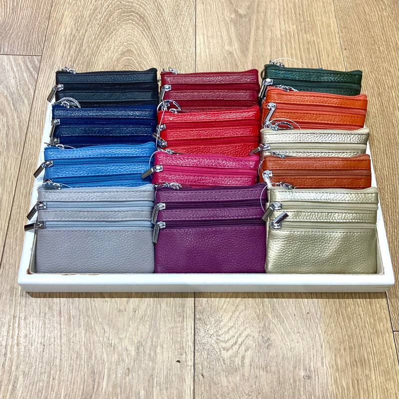Leather Card & Coin Holder
