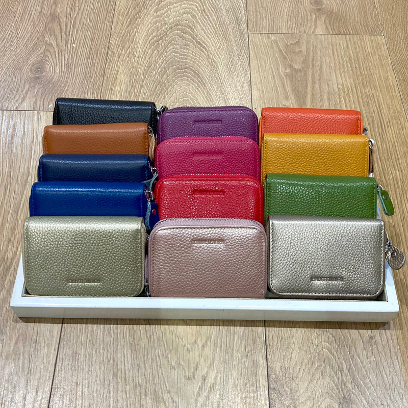 Leather Card Wallet Purse