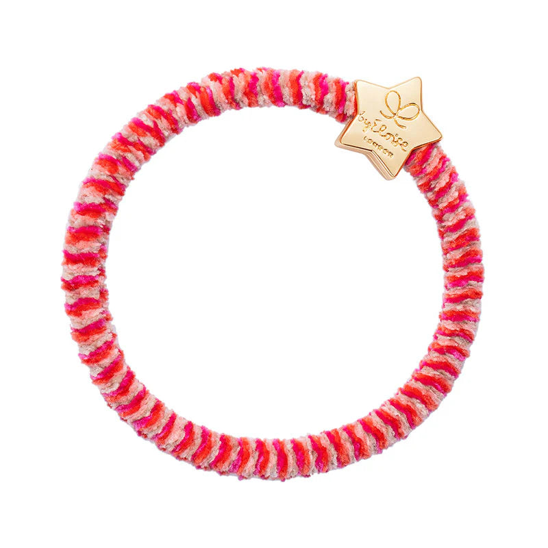 Pink Fizz Velvet Gold Star