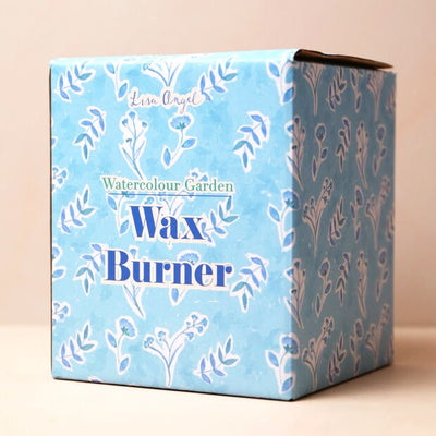 Cornflower Blue Floral Bee Ceramic Wax Burner