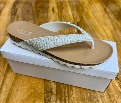 Sunset White Flip Flop