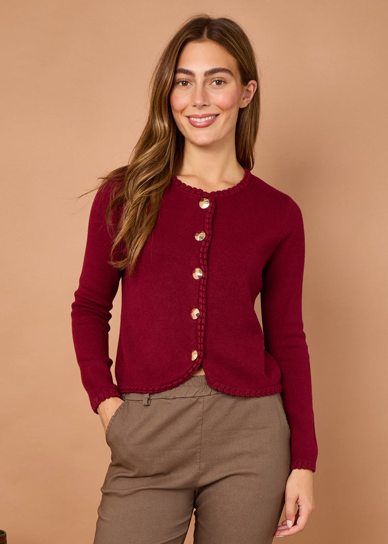 Suzanne Scalloped Cardigan - More Colours Available