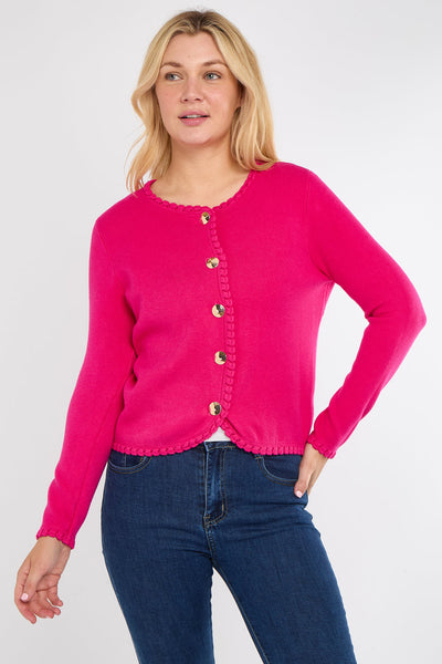 Suzanne Scalloped Cardigan - More Colours Available