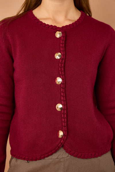 Suzanne Scalloped Cardigan - More Colours Available