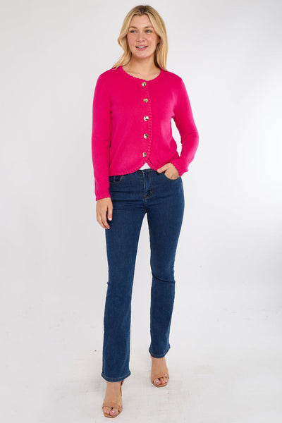 Suzanne Scalloped Cardigan - More Colours Available