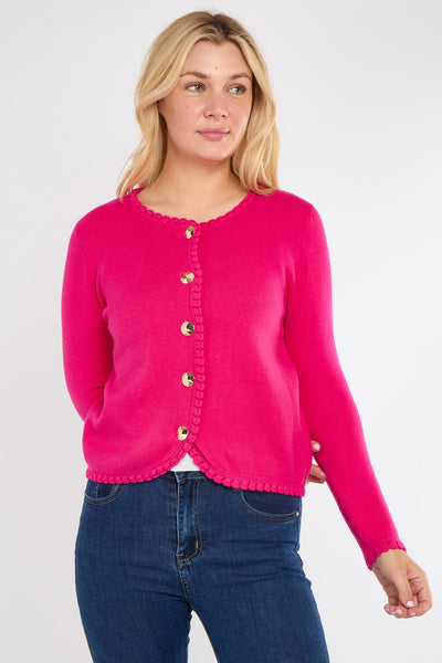 Suzanne Scalloped Cardigan - More Colours Available