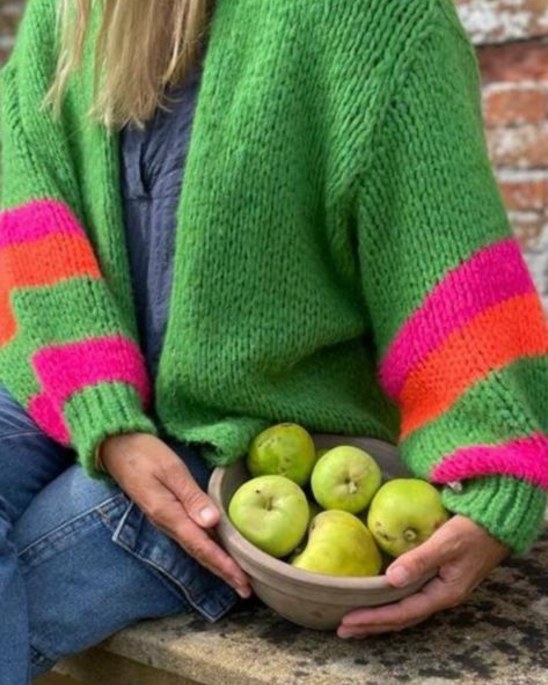 Emily Striped Cuff Cardi - More Colours Available