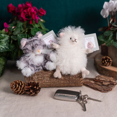'Esmeralda' Cat Plush Keyring