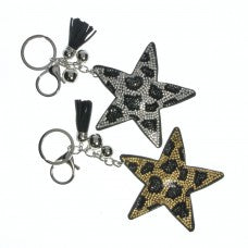 Glittery Star Keyring