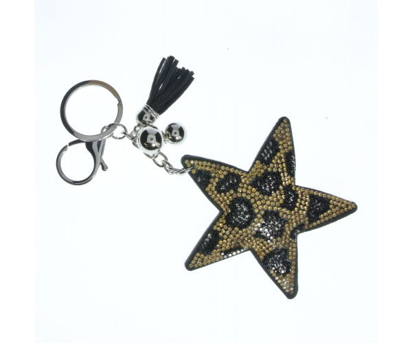 Glittery Star Keyring