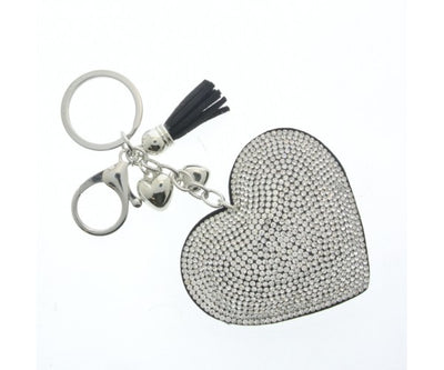 Glittery Heart Keyring