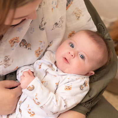 'Little Paws' Muslin Gift Set
