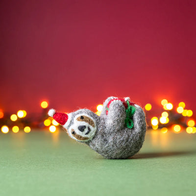 Christmas Mini Sloth Decoration
