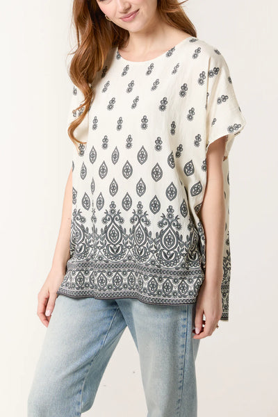 Damask Top - More Colours Available