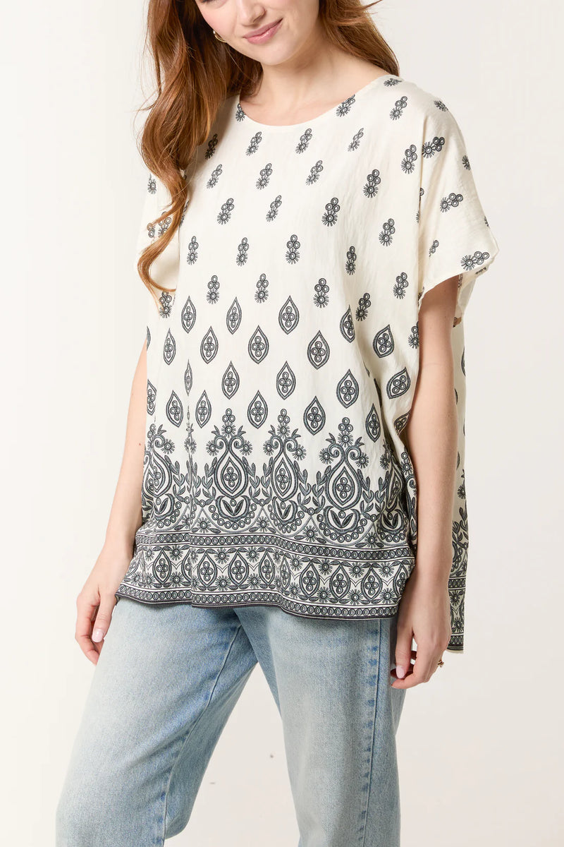 Damask Top - More Colours Available