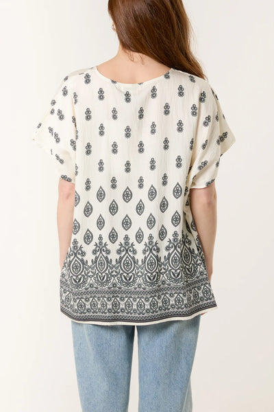 Damask Top - More Colours Available